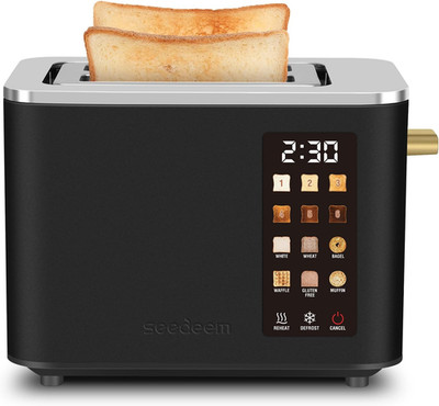 Toaster 2 Slice, Touch Control Screen, Smart Stainless Toaster, 6 Shade Setting,