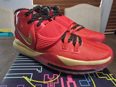 Nike Kyrie Irving 6 Allstar Trophies Red Gold CD5026 900 Size 9.5