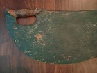 Primitive Antique 1851 Painted Scandinavean "Skätkinvar" Flax Scutching Knife — photo 3