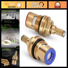 Ceramic Faucet Cartridge Replacement 1/2" Cold Hot Brass - 2 Pack for Easy Repai