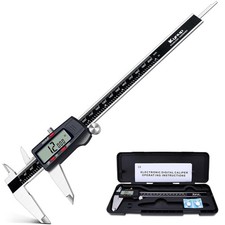 Versatile 8 Inch Digital Micrometer Caliper - Large LCD & Fraction Conversion
