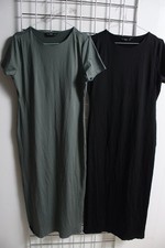 2 x F&F Womens Stretch Maxi Tshirt Dress Bundle - Size M Medium (n45)