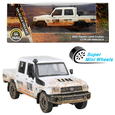 希少品　TOYOTA　オプションMODELISTA　14インチ 1:64 2014 Toyota Land Cruiser 79 Pickup Sandy Taupe / Graphite