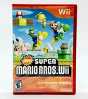 Super Mario Bros. Nintendo Wii 2009 TESTED CIB Manual Inserts DAMAGED READ BELOW