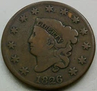 Photo of a 1826-P Large Cent from an eBay listing that sold on Jul 18, 2026