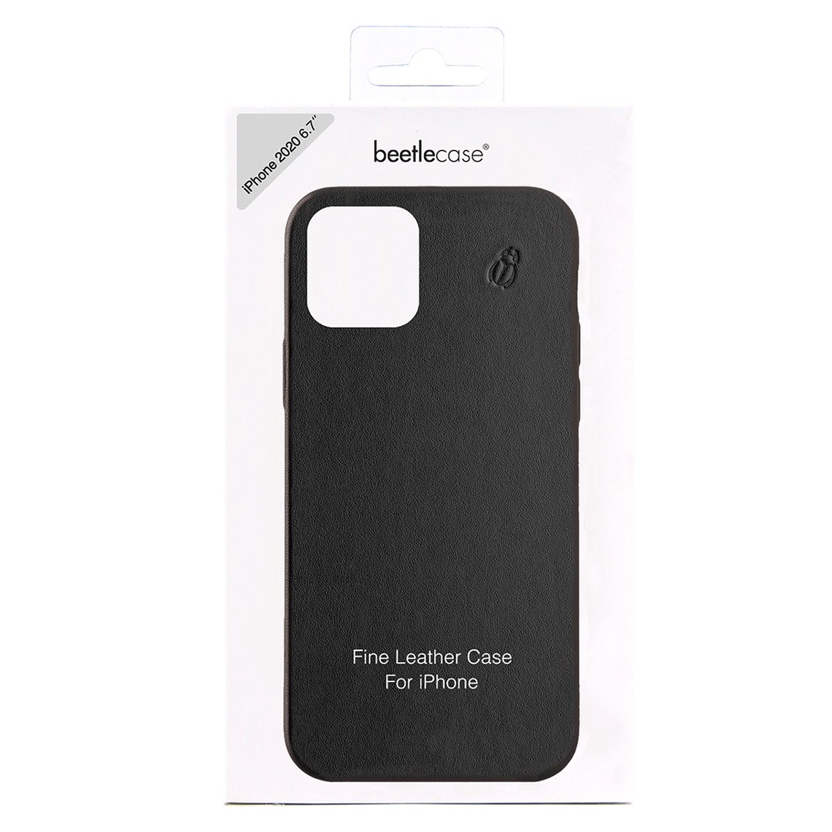 Coque iPhone 12 antichoc BEETLECASE Nero avec protection caméra