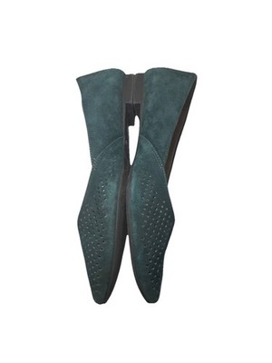 Vionic Dark Teal Green Posey Ballet  Flats Sz 8 Classic Careerwear Office