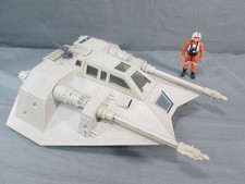 Star Wars SNOWSPEEDER w Pilot Luke Skywalker Empire Strikes Back 1981 Vintage