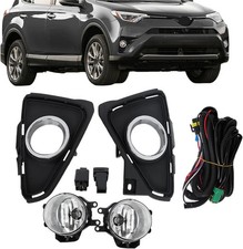 Pair Driving Fog Lamps Assembly Replacement for RAV4 2016 2017 2018 Fog Lights
