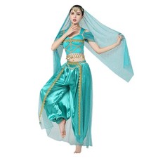 Prinzessin Kost&uuml;m Bauchtanz Kost&uuml;m Set f&uuml;r Auff&uuml;hrungen Halloween Damen