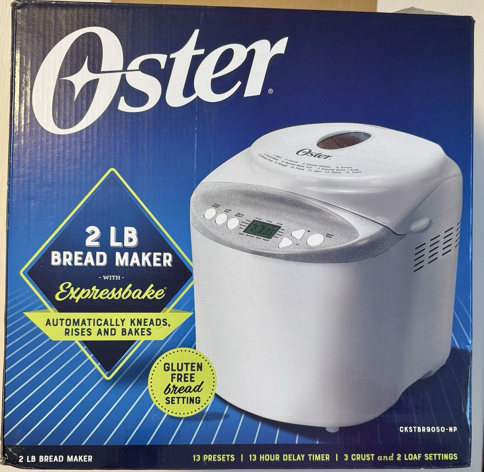 Model  Ckstbr9050-np  2 Lb Loaf Gluten Free Setting