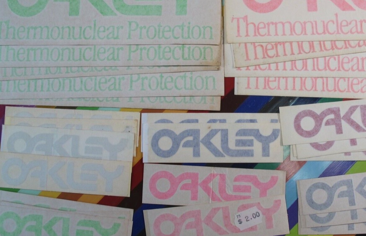 vtg 1980s Oakley surf street skate BMX sticker - Thermonuclear