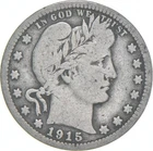 1915-D Barber Quarter Average Circ *1506