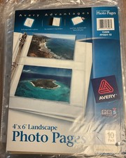 New Avery PP46H-10 4 x 6 photo pages new pack of 10 - 5 Pkgs