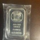 Vintage 1 Troy Oz. .999 Fine Silver Sunshine Mining Bar