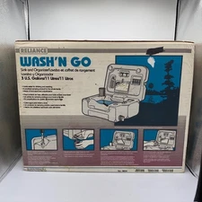 Vintage Reliance Wash N Go 3 Gallon Portable Sink & Organizer Tent RV Camping