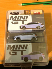 MINI GT lot of 2  1/64 Hyundai Elantra N and kona N Blue Diecast Car rare!!! 