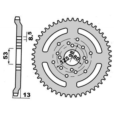 T4Tune 611453 Kette 420 - Z=53