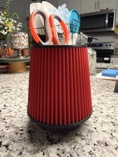 K&N Air Filter Pen Holder – Unique Desk Organizer Car Enthusiast Gift Garage Dec