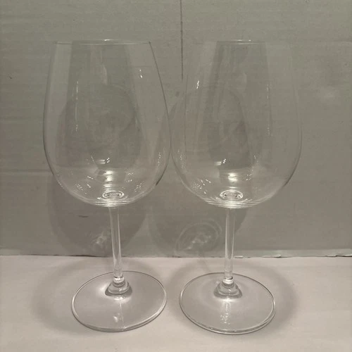 2 PC Marquis by Waterford Crystal 8 3/4” Vintage Wine Glasses Full Body