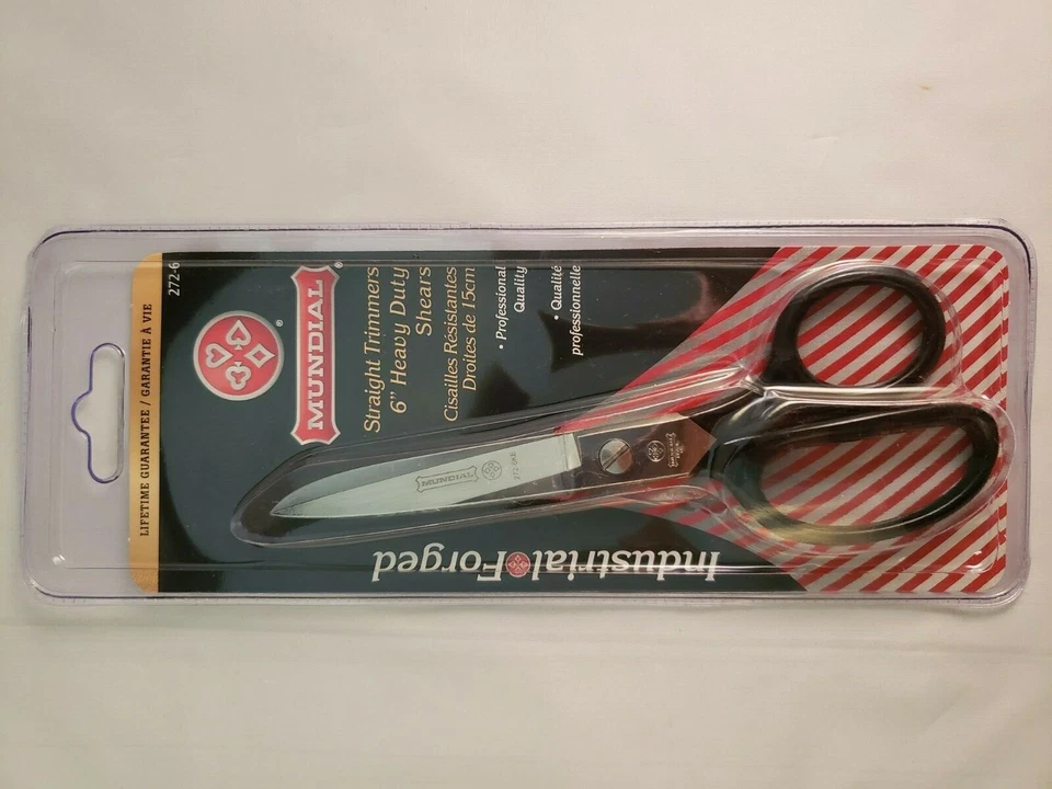 Scissors Mundial 272-6 6" Heavy Duty Straight Trimmers Industrial Forged - Image 3 of 4