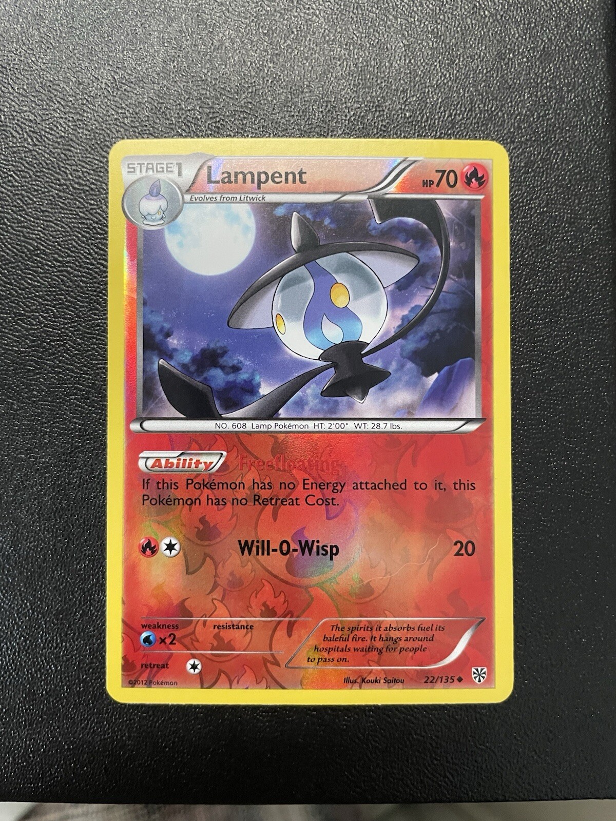 Plasma Storm #22/135 Lampent NM Reverse Holo