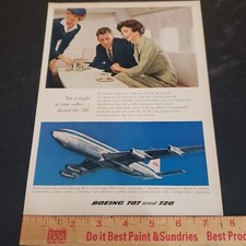 1959 Boeing 707 and 720 Advertisement Vintage 1950s Print Ad