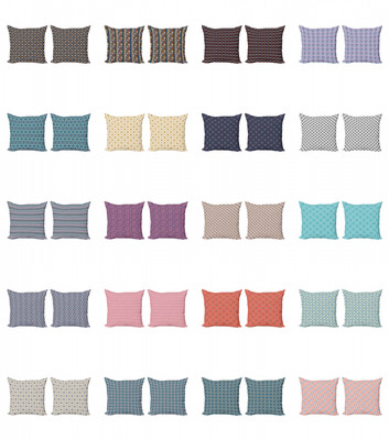 Ambesonne Bohemian Cushion Cover Set of 2 for Couch and Bed in 4 Sizes