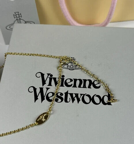 Vivienne Westwood Lucky Four Leaf Clover Gold Tone Necklace