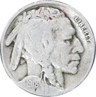1918-S Buffalo Nickel - Looks VG/F Details Counter Machine Damage on Reverse