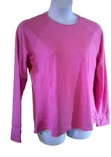 Women's Pink Long Sleeve Performance Tee  XL (16/18)