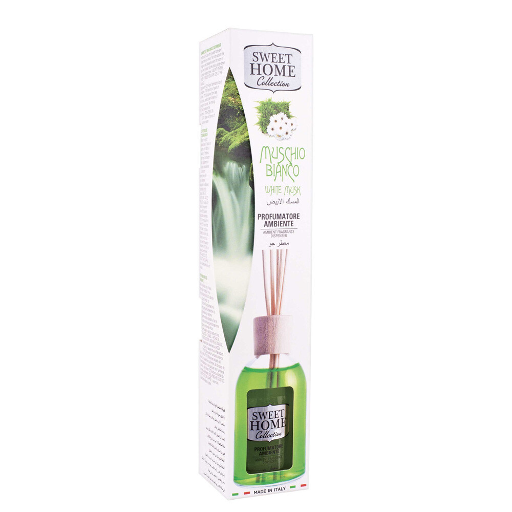 Suarez Sweet Home Profumatore Ambiente Con Bastoncini Muschio Bianco 100ml