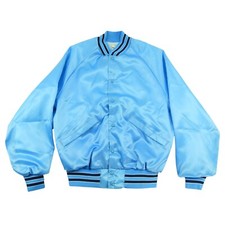 NEW WITH TAGS King Louie Men's M Satin Jacket Quilted Lining Light Blue  Navy