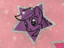   MY LITTLE PONY Super Stars Full Size FLAT Bed Sheet Hasbro 2013
