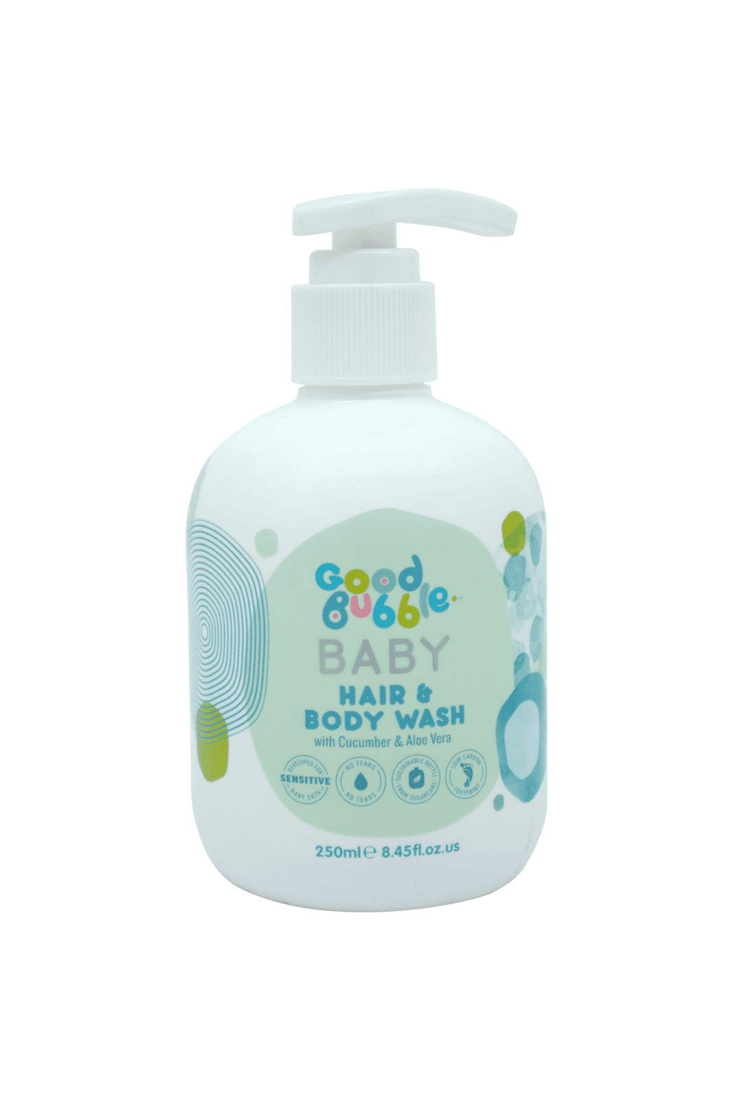 Baby Hair & Body Wash with Cucumber & Aloe Vera 250ml - Image 2