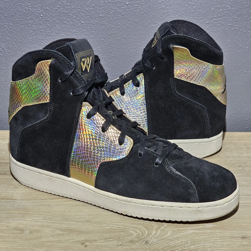 Nike Jordan Westbrook 0.2 E Hombres EE. UU. 11 / UE 45 Negro y Dorado Metálico 921145-032 Foto 2 de 4