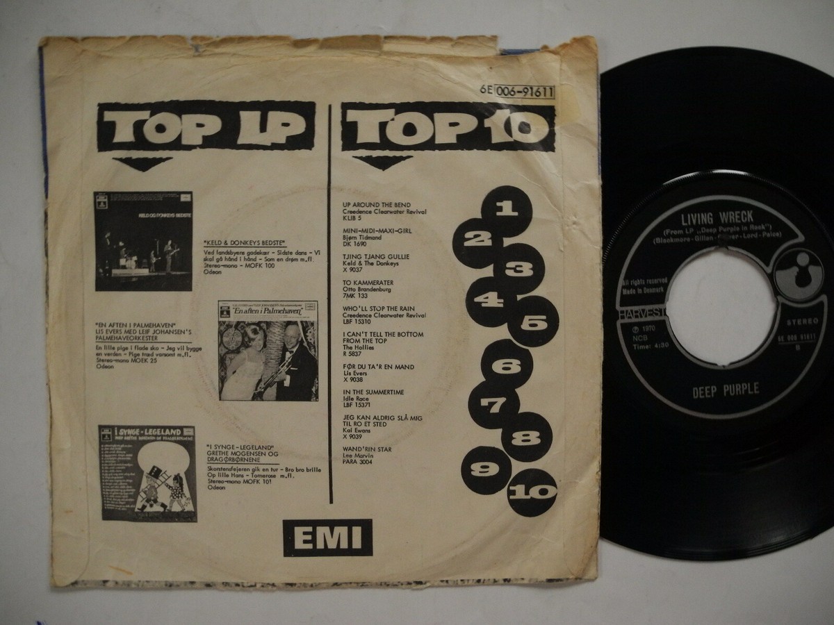 DEEP PURPLE Black Night / Living Wreck 45 7