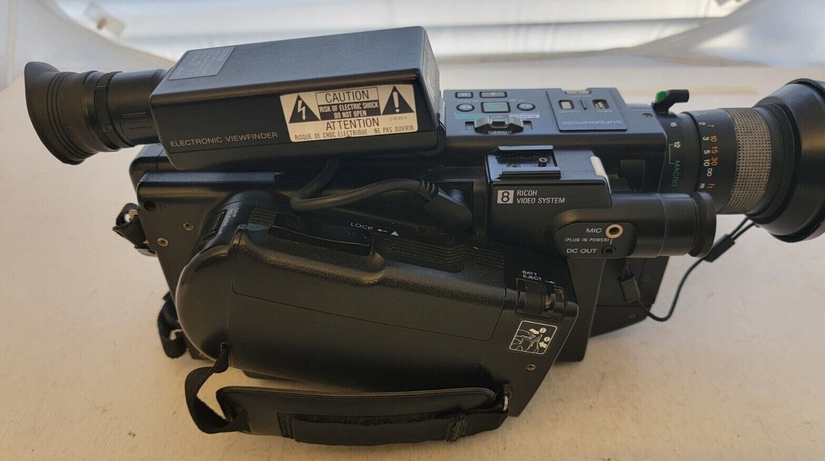 RICOH R-600S VINTAGE VIDEO CAMERA RECORDER & ACCESSORIES / BAG | eBay