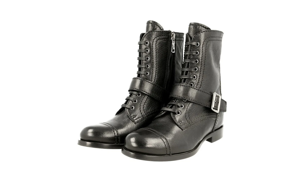 PRADA Low (1-1.9 in) Heel Height Combat Boots for Women for sale