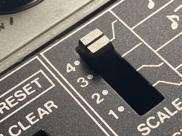 TR606 Scale switch cap replacement .-