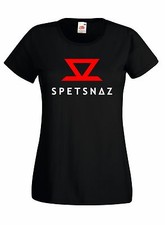 Maglia Donna J823 Spetsnaz Special Force URSS Russia Logo Fregio T-shirt
