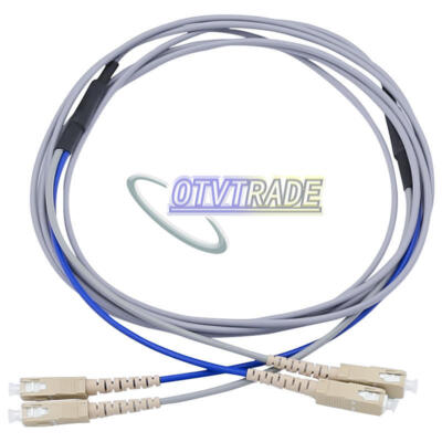 Armored Cable Fiber Patch Cord SC to SC UPC Pigtail Multi-Mode Cables Duplex 10M