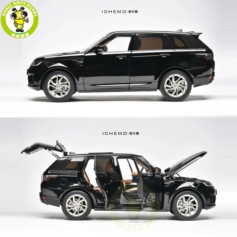 1/18 Whelart Land Rover Range Rover Sport 2018 Black Diecast Model Car Gifts - Image 4 of 4