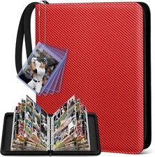 9 Pocket 720 Cards TCG Binder Compatible with PTCG Sleeves Card Carrying Case fo