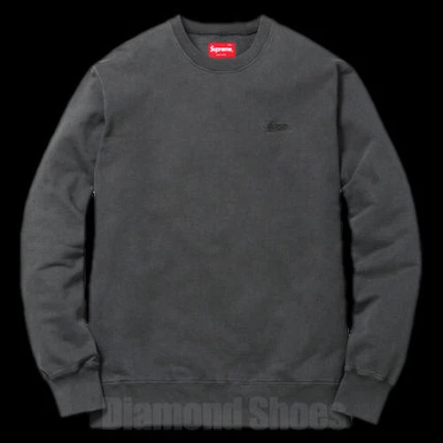 SWEAT SHIRT NEUF SS16 SUPREME OVERDYED CREWNECK NOIR L