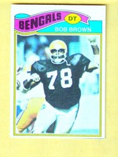 Bob Brown Cincinnati Bengals 1977 Topps #491 Bastrop Louisiana