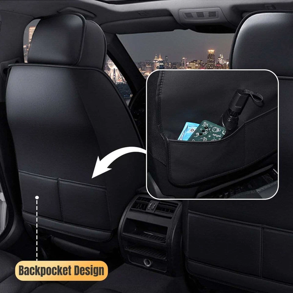 For Jeep Renegade 2015-2022 Car 5 Seat Cover Full Set Leather Front Rear Cushion Foto 4 de 4