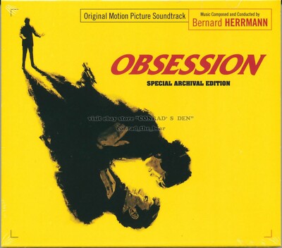 Bernard Herrmann ''OBSESSION'' score 2CD Music Box France 3000 Ltd release SEALED