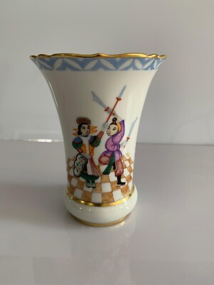 Porzellan AK Kaiser Vase 1001 Nacht Sultan Orient Persien Märchen ~ Höhe 14 cm