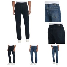 Kenneth Cole Men  s Straight Fit Stretch Denim Jeans